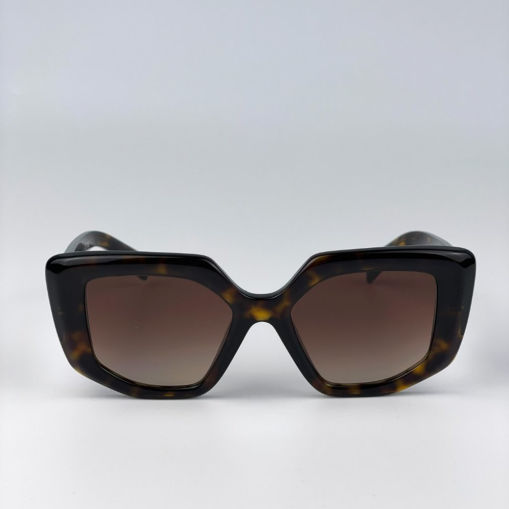 🔥Prada PR14ZS 2AU6S1 Sunglasses Tortoise Brown Gradient Square Women - Picture 7 of 15